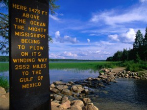 The Mississippi River headwaters