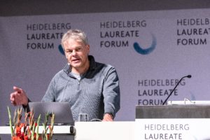 Edvard Moser during the Lindau-Lecture at HLF