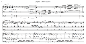 Typeset score from Chapter 1 of Fantasia Apocalyptica